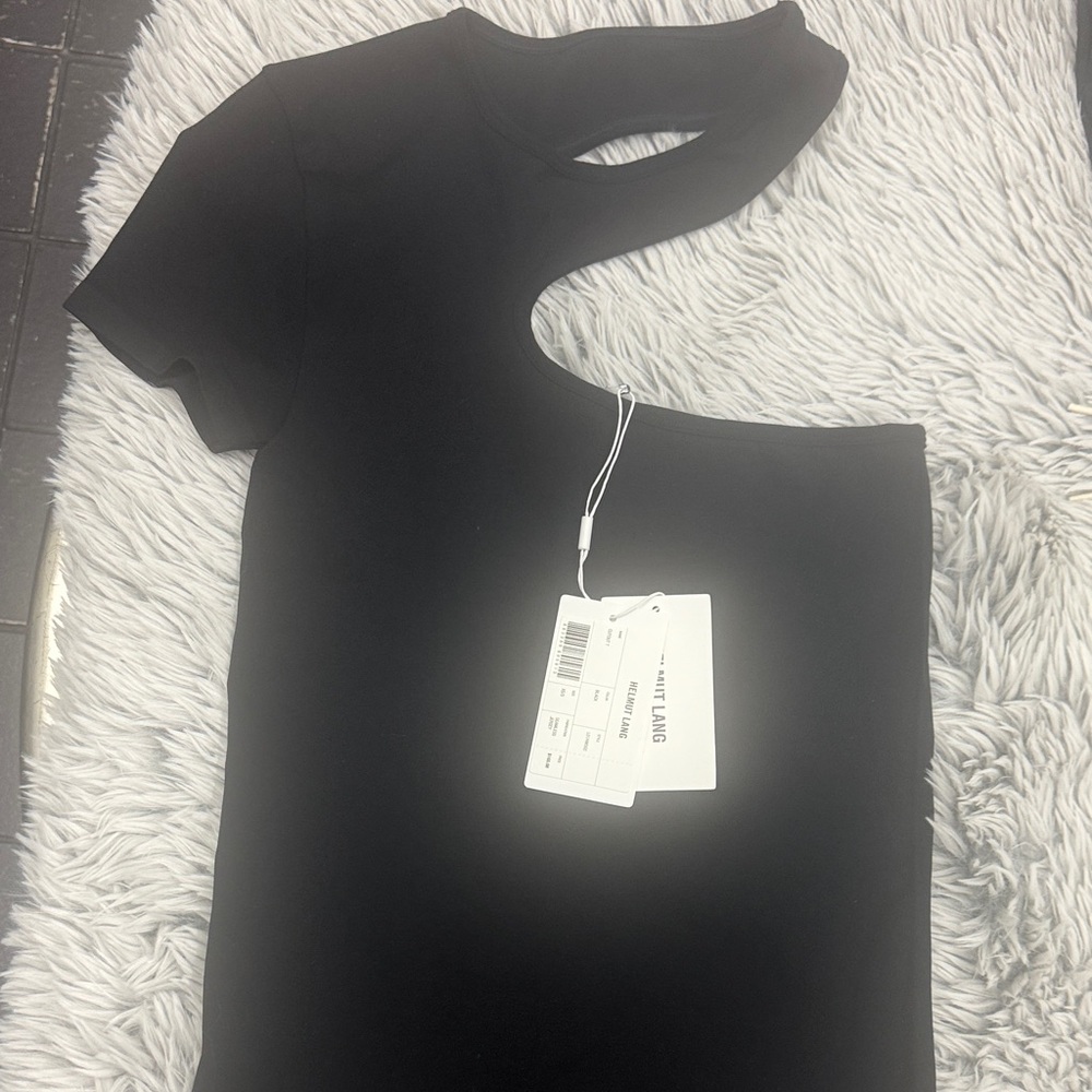 Helmut Lang Black Cutout Top